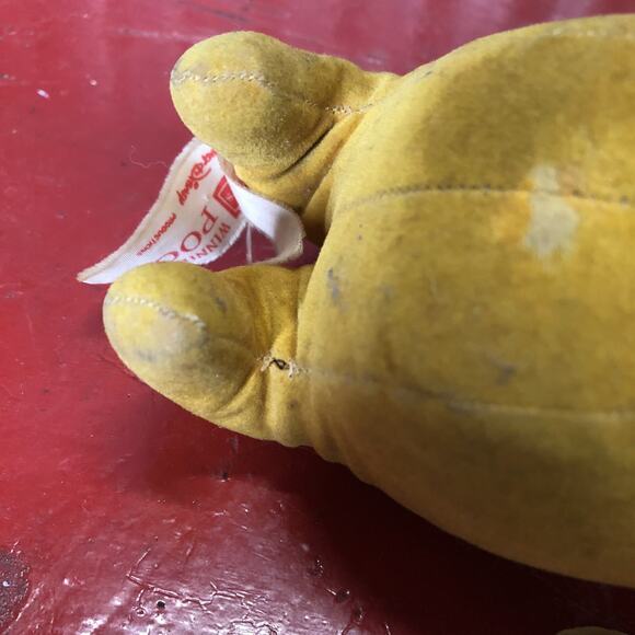 VTG 1966 Winnie The Pooh Sears Disney Wood Chip Sawdust Plush (No Shirt) AS IS - Picture 6 of 9
